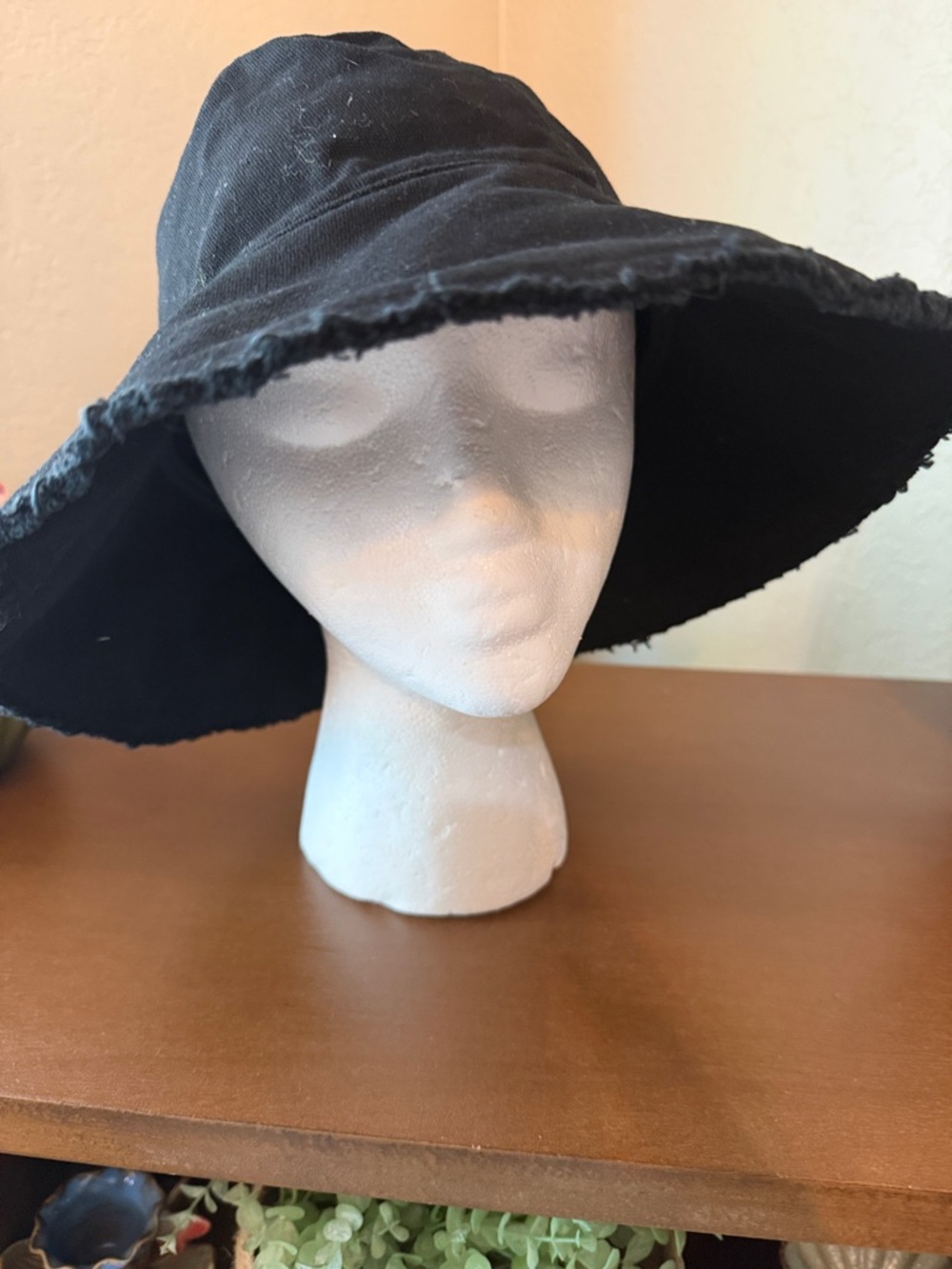 Black Wide-Brim Sun Hat - Women Accessories